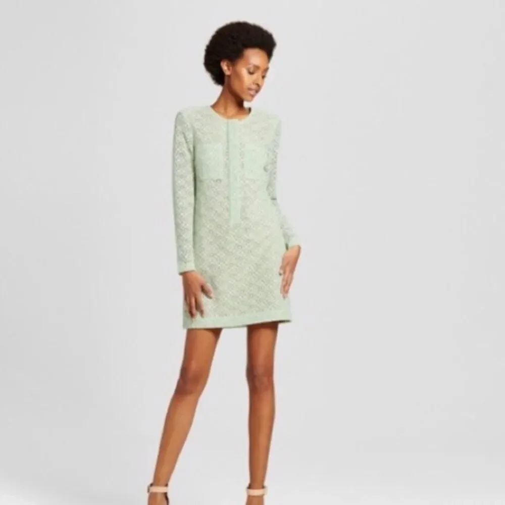 Victoria Beckham for Target Mint Green Long Sleeve Dress